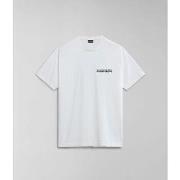 T-shirt Napapijri S-MARTRE NP0A4HQB-N1A1 WHITE WISHPER