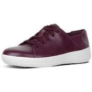 Baskets basses FitFlop F-SPORTY TM LACE UP SNEAKER LEATHER DEEP PLUM