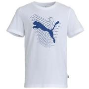 T-shirt enfant Puma TEE SHIRT - WHITE - 152