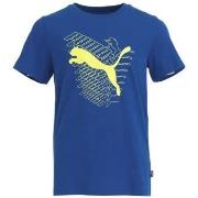 T-shirt enfant Puma TEE SHIRT - COBALT GLAZE - 140