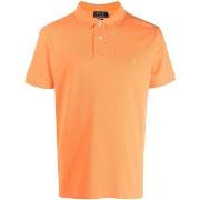 T-shirt Ralph Lauren Polo ajusté orange en coton piqué