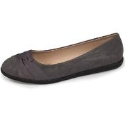 Ballerines Isotoner Ballerines Femme effet drapé Gris