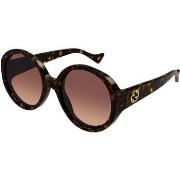 Lunettes de soleil Gucci GG1256S Lunettes de soleil, Havana/Rouge, 56 ...