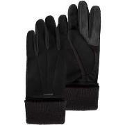 Gants Isotoner Gants Homme tactiles Suédine bi-matières Noir