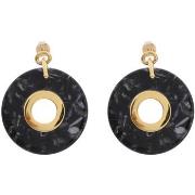 Boucles oreilles Orusbijoux Boucles D'oreilles Disque Argent Doré Et A...