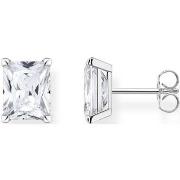 Boucles oreilles Thomas Sabo Boucles d'oreilles argent oxyde rectangul...