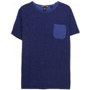 Polo Le Temps des Cerises T-Shirt Homme Cisko Bleu