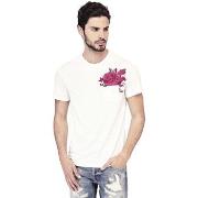 Polo Guess T-Shirt Homme Nicolas Blanc