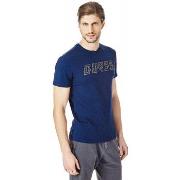 Polo Guess T-Shirt Homme Geoptical Bleu