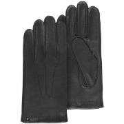 Gants Isotoner homme gants cuir cachemire et soie noir 69077