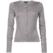 Gilet King Louie Cardigan Col Rond Cocoon Light Grey MELANGE Gris