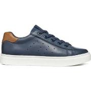 Baskets basses enfant Geox nashik sneakers navy brown