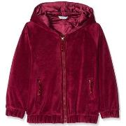 Veste enfant Mayoral fille blouson velours framboise