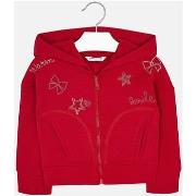 Sweat-shirt enfant Mayoral sweat zippé fille rouge