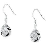 Boucles oreilles Cleor Boucles d'oreilles en argent 925/1000 et crista...