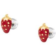 Boucles oreilles Cleor Boucles d'oreilles en or 375/1000 et laque