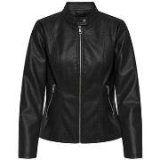 Veste Only - Veste en cuir - noire