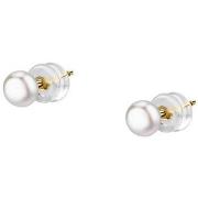 Boucles oreilles Cleor Boucles d'oreilles en or 375/1000 et perle de c...