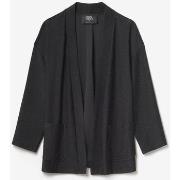 Veste Le Temps des Cerises Veste kimono sobrado noir brillant