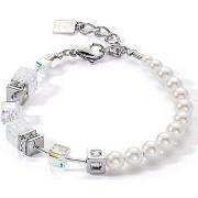 Bracelets Coeur De Lion Bracelet GéoCube Precious Fusion pearls blanc