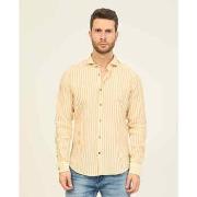 Chemise Yes Zee Chemise homme en lin à manches longues