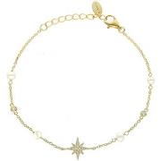 Bracelets Orusbijoux Bracelet Argent Doré étoile Et Perles Naturelles ...
