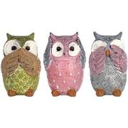 Statuettes et figurines Signes Grimalt Hibou Set 3 Unités