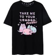 T-shirt Pusheen Take Me To Your Feeder