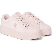 Baskets basses Tommy Hilfiger platform court sneaker whimsy pink