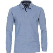 T-shirt Casa Moda Polo Manches Longues Bleu Clair