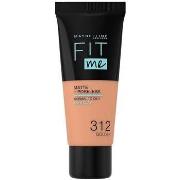 Fonds de teint &amp; Bases Maybelline New York Fit Me Matte+poreless F...