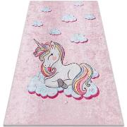 Tapis Rugsx Tapis lavable JUNIOR 51855.804 Licorne, nuages pou 80x150 ...