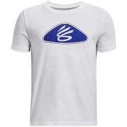 T-shirt enfant Under Armour T-SHIRT ENFANT BLANC CURRY LOGO