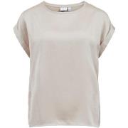 T-shirt Vila VIELLETTE S/S SATIN TOP/SU - NOOS