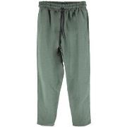 Jeans Ko Samui Tailors Pantalon en lin coupe ample vert
