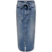 Jupes Only Gianna Belted Skirt - Medium Blue Denim