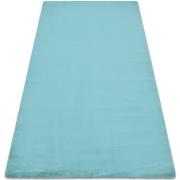 Tapis Rugsx Tapis BUNNY aqua bleu IMITATION DE FOURRURE 80x150 cm