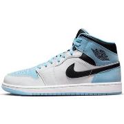 Baskets Nike Air Jordan 1 Mid SE Ice Blue Black