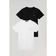 T-shirt Polo Club PACK - 2 RIGBY GO T-SHIRT B B-W