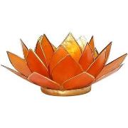 Bougeoirs, photophores Phoenix Import Porte Bougie Fleur de Lotus Oran...