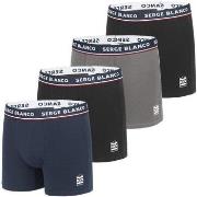 Boxers Serge Blanco Lot de 4 Boxers coton homme French