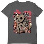 T-shirt Ilustrata Catzilla