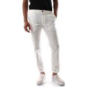 Pantalon 40weft BILLY SS 1709 - STRETCH PIMA COTTON-40W441 WHITE