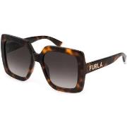 Lunettes de soleil Furla SFU685 Lunettes de soleil, Havana/Marron, 54 ...