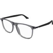 Lunettes de soleil Montblanc MB0332O Cadres Optiques, Gris/Transparent...