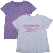 T-shirt enfant Reebok Sport Junior - Lot de 2 t-shirts - violet et bla...