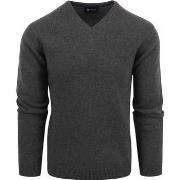 Sweat-shirt Suitable Pull Agneline Col-V Anthracite