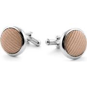 Boutons de manchettes Suitable Boutons de Manchette en Soie Beige F54