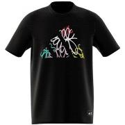 T-shirt adidas T-SHIRT ALL BLACKS DESIGN - AD