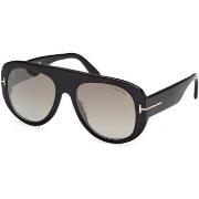 Lunettes de soleil Tom Ford FT1078 CECIL Lunettes de soleil, Noir/Marr...